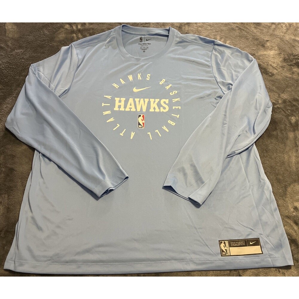 3XL Nike NBA Atlanta Hawks Team Issued On Court Long Sleeve NWOT